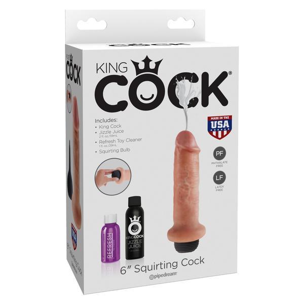 Pipedream - King Cock 6&quot; Squirting Cock - PleasureHobby