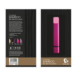 RocksOff - 10 Speed Bamboo Bullet Vibrator (Rose Gold) - PleasureHobby