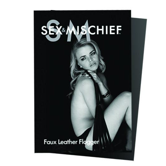 Sex and Mischief - Faux Leather Flogger (Black)