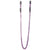 Shots - Ouch! Adjustable Nipple Clamps With Chain (Purple) - PleasureHobby