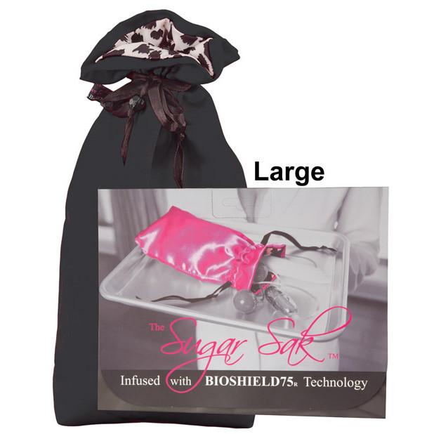 Sugar Sak - Anti-Bacterial Toy Bag Large (Black) - PleasureHobby Singapore