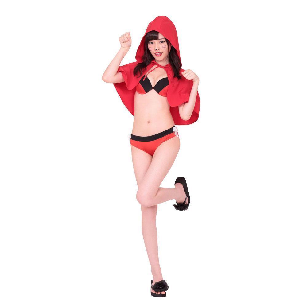A&amp;T - Red Riding-Hood Bikini Costume (Multi Colour) Costumes Durio Asia
