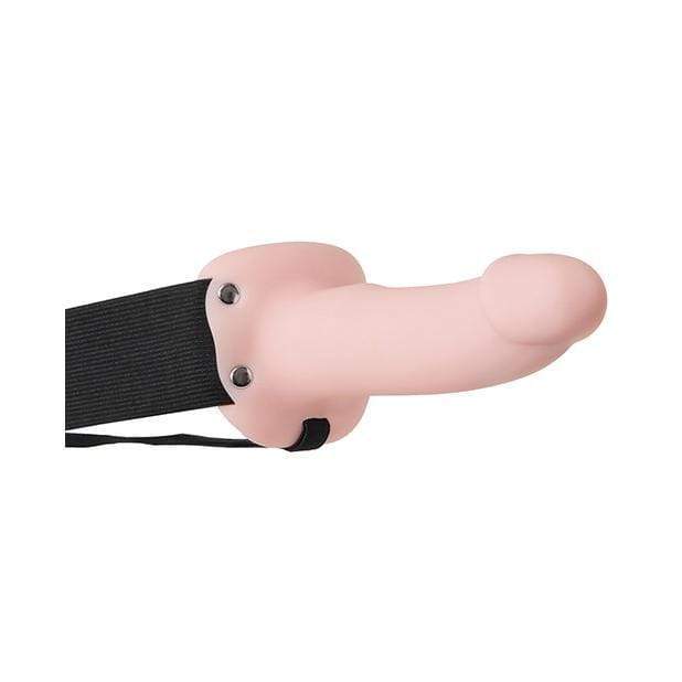 Adam & Eve - Adam's Felxiskin Soft Hollow Strap On (Beige) Strap On with Hollow Dildo for Male (Non Vibration) 844477013558 CherryAffairs