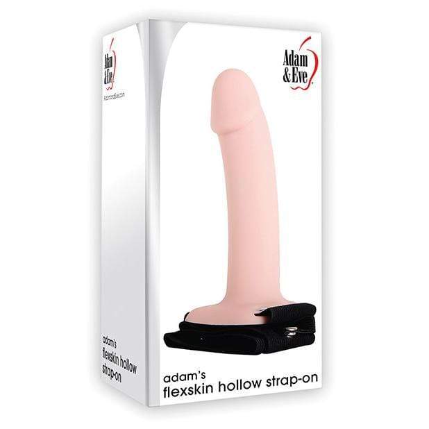 Adam &amp; Eve - Adam&#39;s Felxiskin Soft Hollow Strap On (Beige) Strap On with Hollow Dildo for Male (Non Vibration) Durio Asia