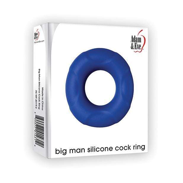Adam &amp; Eve - Big Man Silicone Cock Ring (Blue) Silicone Cock Ring (Non Vibration) Durio Asia