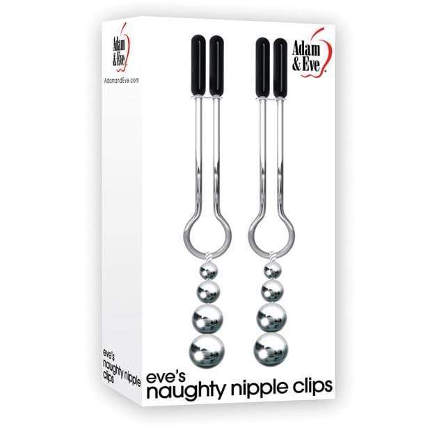 Adam &amp; Eve -  Eve&#39;s Naughty Nipple Clamps (Silver) Nipple Clamps (Non Vibration) Durio Asia