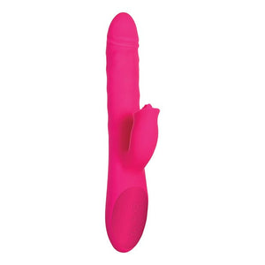 Adam & Eve - Eve's Thrusting Rotating Rabbit Flicker Dual Stimulator Rabbit Vibrator (Pink) Rabbit Dildo (Vibration) Rechargeable 625415875 CherryAffairs