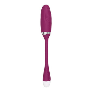 Adam & Eve - Eve's Thumping Love Button Silicone Bullet Egg Vibrator (Burgundy) Wireless Remote Control Egg (Vibration) Rechargeable 625410478 CherryAffairs
