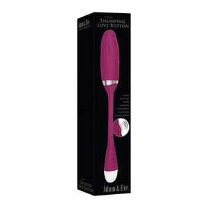 Adam & Eve - Eve's Thumping Love Button Silicone Bullet Egg Vibrator (Burgundy) Wireless Remote Control Egg (Vibration) Rechargeable 625410478 CherryAffairs