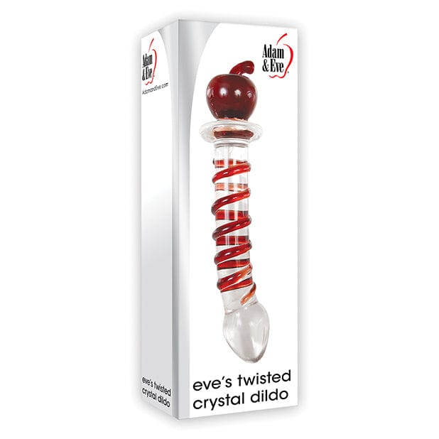 Adam &amp; Eve - Eve&#39;s Twisted Crystal Glass Dildo (Red) Glass Dildo (Non Vibration) 625416092 CherryAffairs