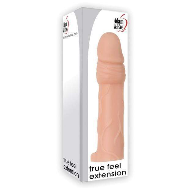 Adam &amp; Eve - True Feel Penis Extension 2.25&quot; (Beige) Cock Sleeves (Non Vibration) Durio Asia