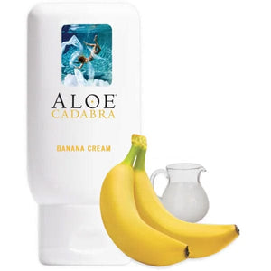 Aloe Cadabra - Organic Lubricant Flavored 2.5 oz (Banana Cream) Lube (Water Based) 826804000196 CherryAffairs