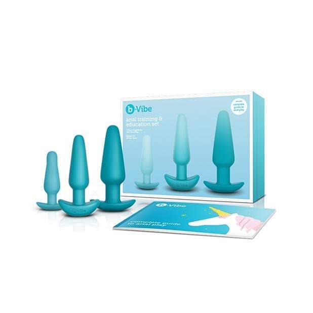 B-Vibe - Anal Training and Education Set (Blue) Anal Kit (Vibration) Rechargeable Durio Asia