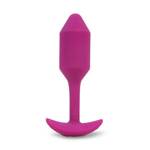B-Vibe - Vibrating Silicone Weighted Snug Anal Plug M 112 g (Rose) Anal Beads (Vibration) Rechargeable 4890808221174 CherryAffairs
