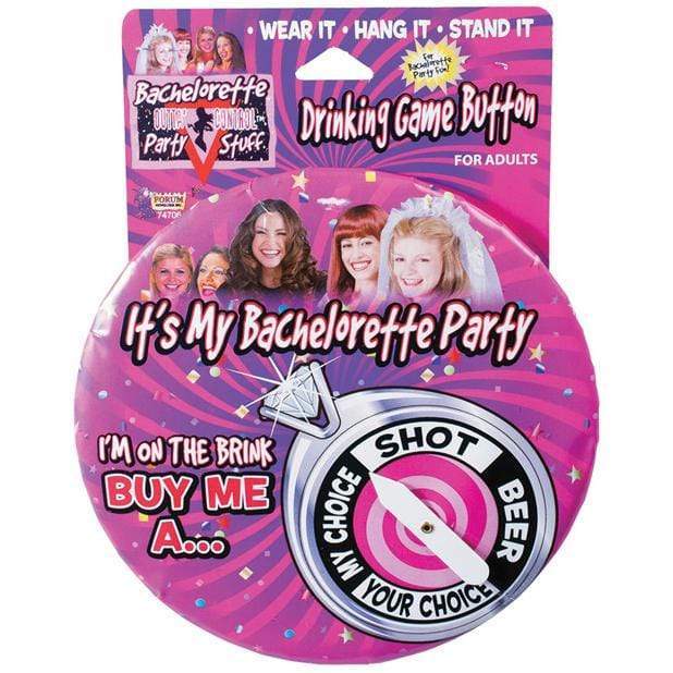 Bachelorette Party - Bachelorette Drinking Game Button (Multi Colour) Bachelorette Party Novelties Durio Asia