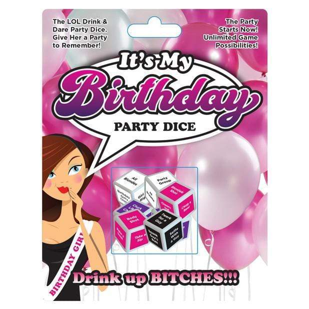 Ball & Chain - It's My Birthday Party Dice (Multi Colour) Party Games