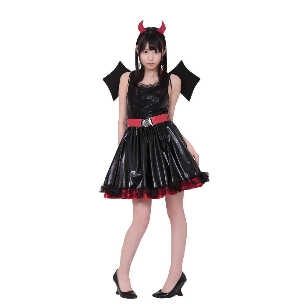 BeWith - Angel Girl in Devildom Costume (Black) Costumes Durio Asia