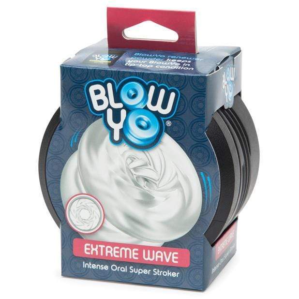 BlowYo - Extreme Wave Intense Oral Super Stroker (Clear) Masturbator Soft Stroker (Non Vibration) Durio Asia
