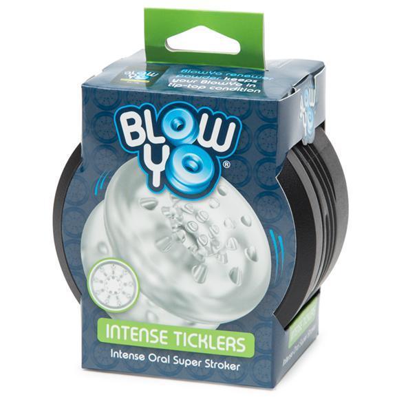 BlowYo - Intense Ticklers Oral Super Stroker (Clear) Masturbator Soft Stroker (Non Vibration) Durio Asia