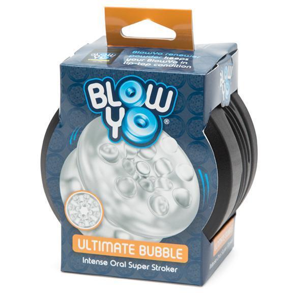 BlowYo - Ultimate Bubble Intense Oral Super Stroker (Clear) Masturbator Soft Stroker (Non Vibration) Durio Asia