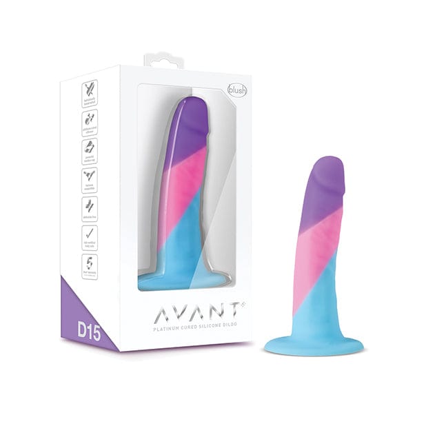 Blush Novelties - Avant D15 Vision of Love Silicone Realistic Dildo 5.5&quot; (Multi Colour) Realistic Dildo with suction cup (Non Vibration) 622618048 CherryAffairs