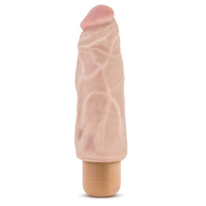 Blush Novelties - Dr Skin Vibe 9 Dong Vibrating Realistic Dildo 7" (Beige) Realistic Dildo w/o suction cup (Vibration) Non Rechargeable 622617689 CherryAffairs