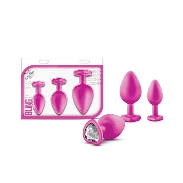 Blush Novelties - Luxe Bling Gems Anal Plugs Training Kit (Pink) Anal Plug (Non Vibration) Durio Asia