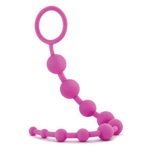 Blush Novelties - Luxe Silicone 10 Anal Beads (Pink) Anal Beads (Non Vibration) 622624927 CherryAffairs
