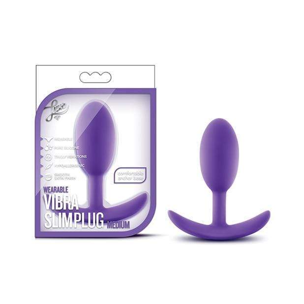 Blush Novelties - Luxe Wearable Vibra Slim Anal Plug Medium (Purple) Anal Plug (Non Vibration) Durio Asia