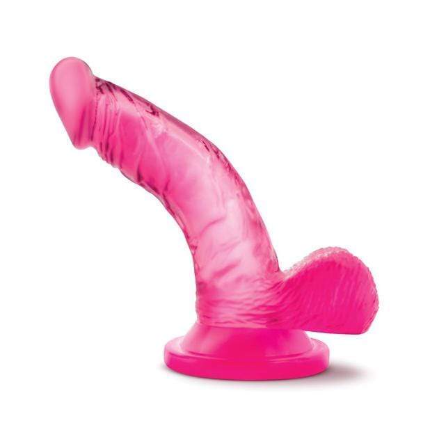 Blush Novelties - Naturally Yours 4" Mini Cock (Pink) Non Realistic Dildo with suction cup (Non Vibration)