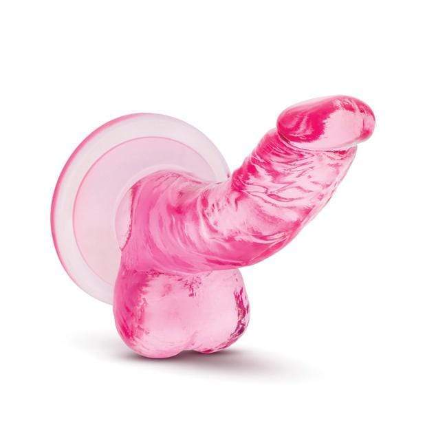 Blush Novelties - Naturally Yours 4" Mini Cock (Pink) Non Realistic Dildo with suction cup (Non Vibration)