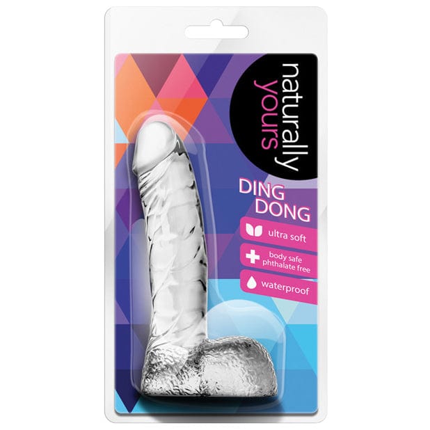 Blush Novelties - Naturally Yours Ding Dong Realistic Dildo 5.5&quot;(Clear) Realistic Dildo w/o suction cup (Non Vibration) 622627624 CherryAffairs