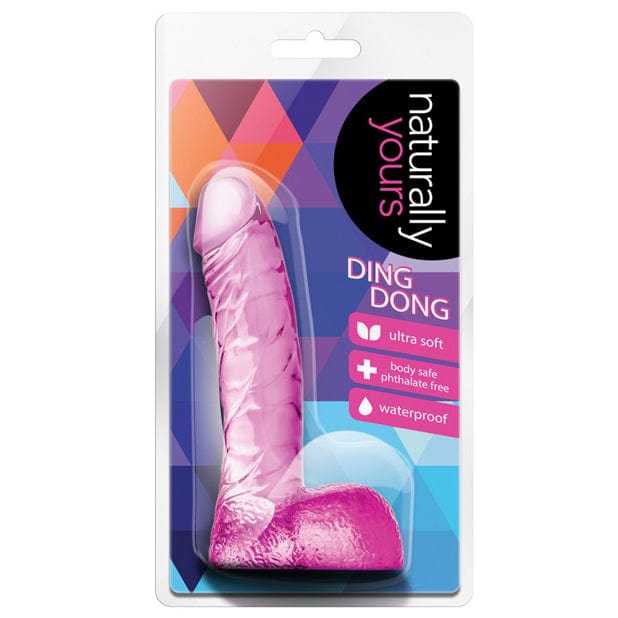 Blush Novelties - Naturally Yours Ding Dong Realistic Dildo 5.5"(Pink) Realistic Dildo w/o suction cup (Non Vibration) 622623976 CherryAffairs