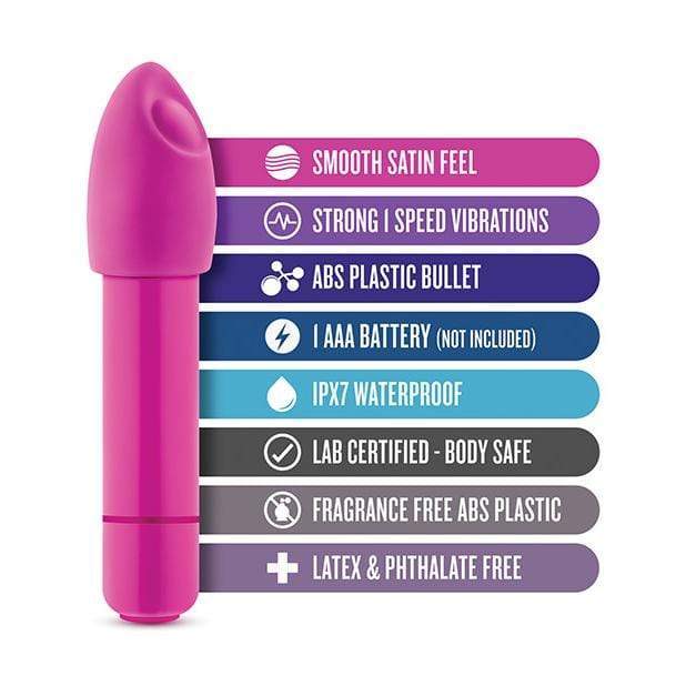 Blush Novelties - Rose Euphoria Single Speed Bullet Vibrator (Pink) Bullet (Vibration) Non Rechargeable 819835023128 CherryAffairs