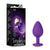 Blush Novelties - Temptasia Bling Anal Plug with Gem Medium (Purple) Anal Plug (Non Vibration) Durio Asia