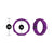 Blush Novelties - Wellness Geo C Ring (Purple) Silicone Cock Ring (Non Vibration) 853858007000 CherryAffairs