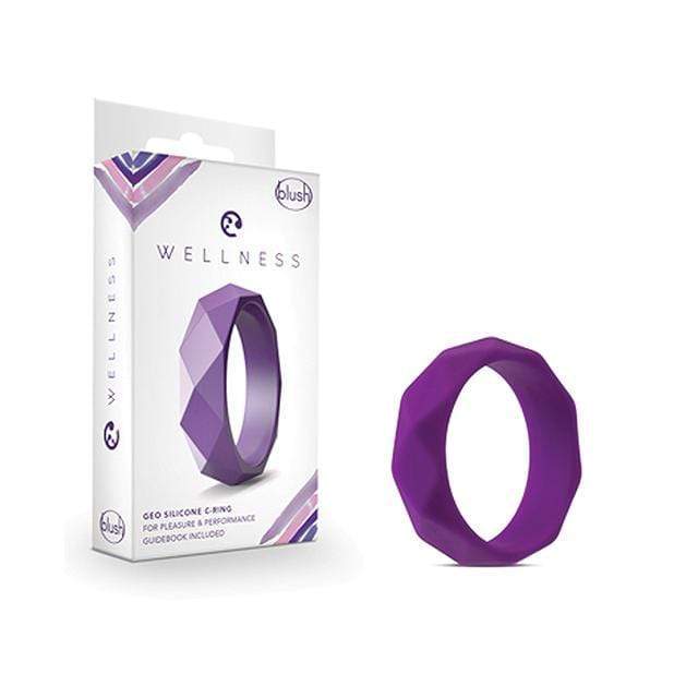 Blush Novelties - Wellness Geo C Ring (Purple) Silicone Cock Ring (Non Vibration) Durio Asia