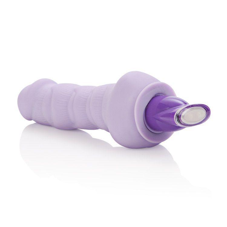 California Exotics - 10-Function Pure Bendie Vibrator (Purple) Non Realistic Dildo w/o suction cup (Vibration) Non Rechargeable - CherryAffairs Singapore