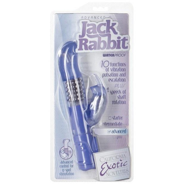 California Exotics - Advanced G Jack Rabbit Vibrator (Blue) Rabbit Dildo (Vibration) Non Rechargeable Durio Asia