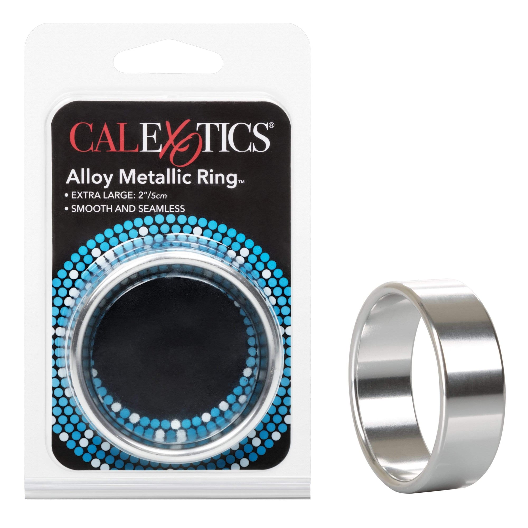 California Exotics - Alloy Metallic Cock Ring Extra Large (Silver) Metal Cock Ring (Non Vibration) 716770055743 CherryAffairs