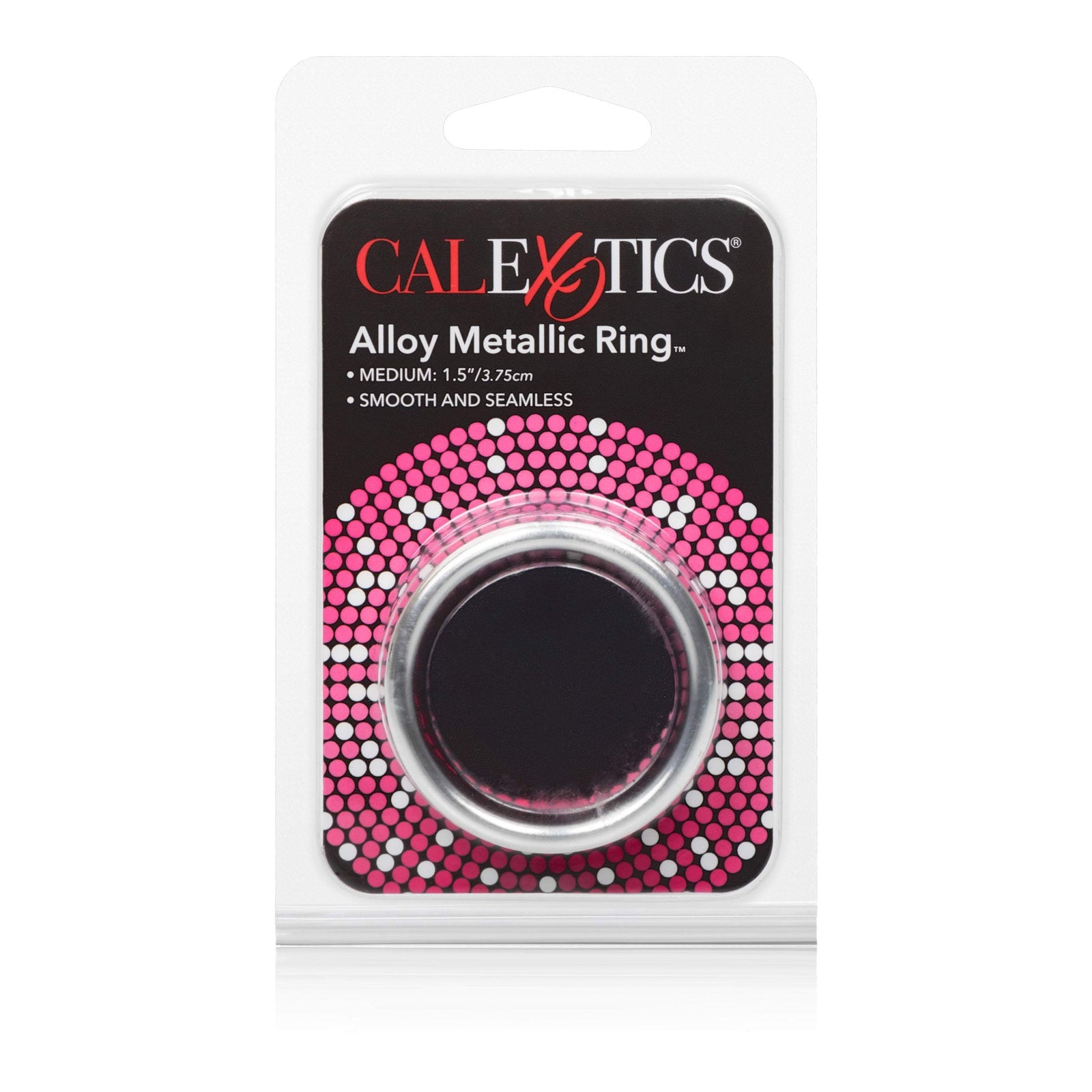 California Exotics - Alloy Metallic Cock Ring Medium (Silver) Metal Cock Ring (Non Vibration) Durio Asia
