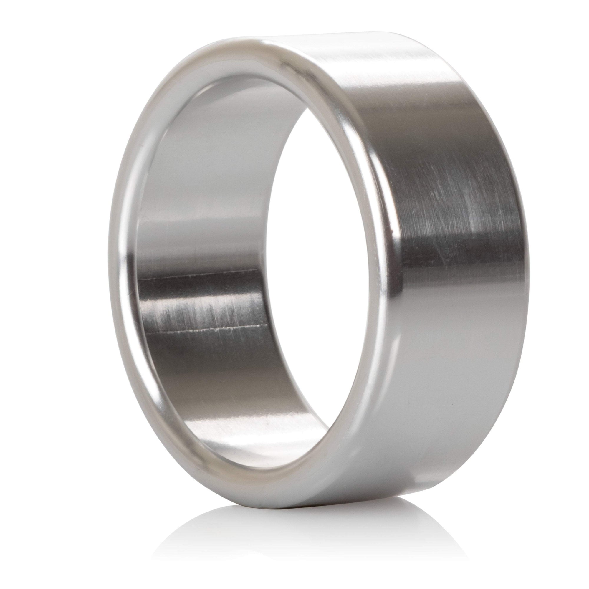 California Exotics - Alloy Metallic Cock Ring Medium (Silver) Metal Cock Ring (Non Vibration)