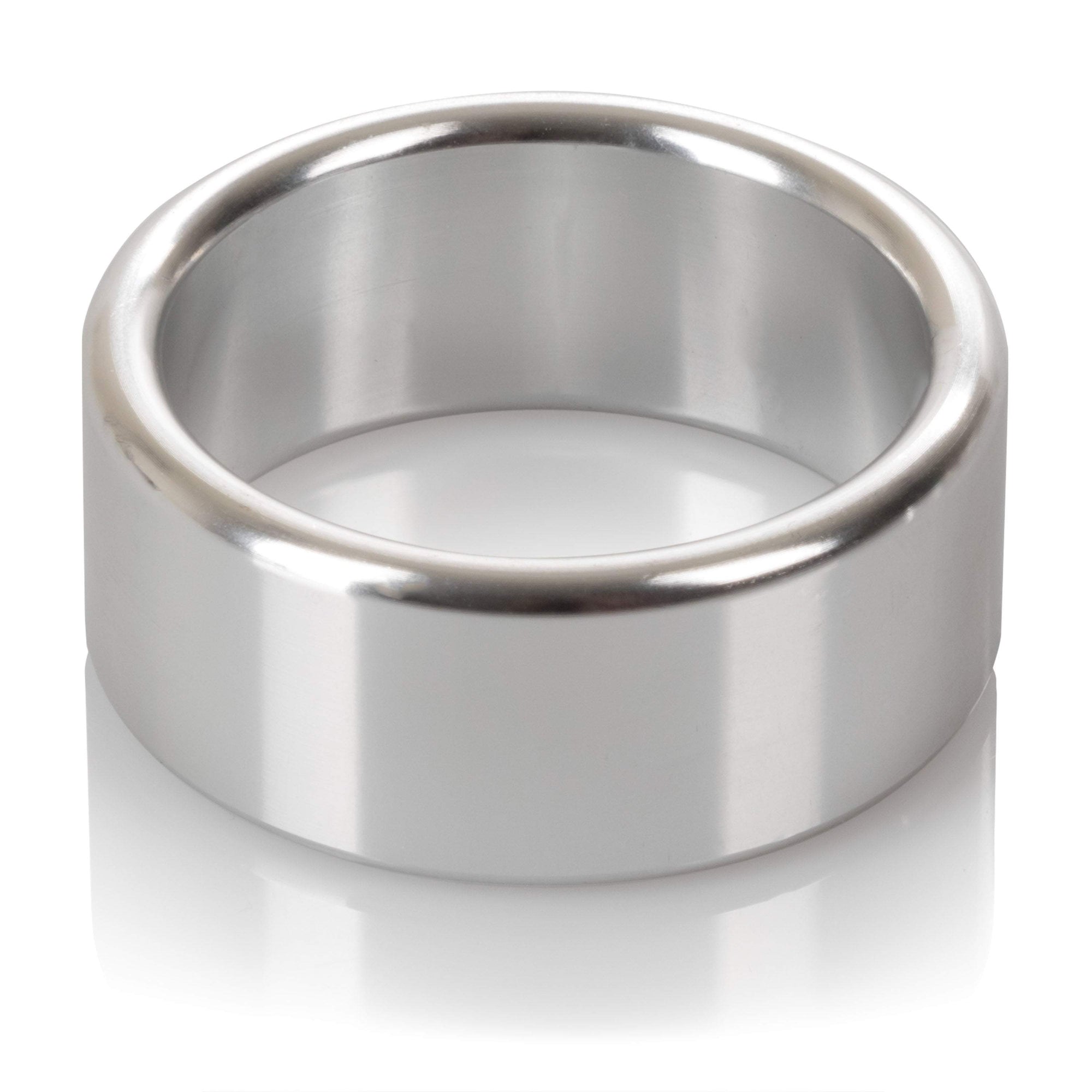 California Exotics - Alloy Metallic Cock Ring Medium (Silver) Metal Cock Ring (Non Vibration)