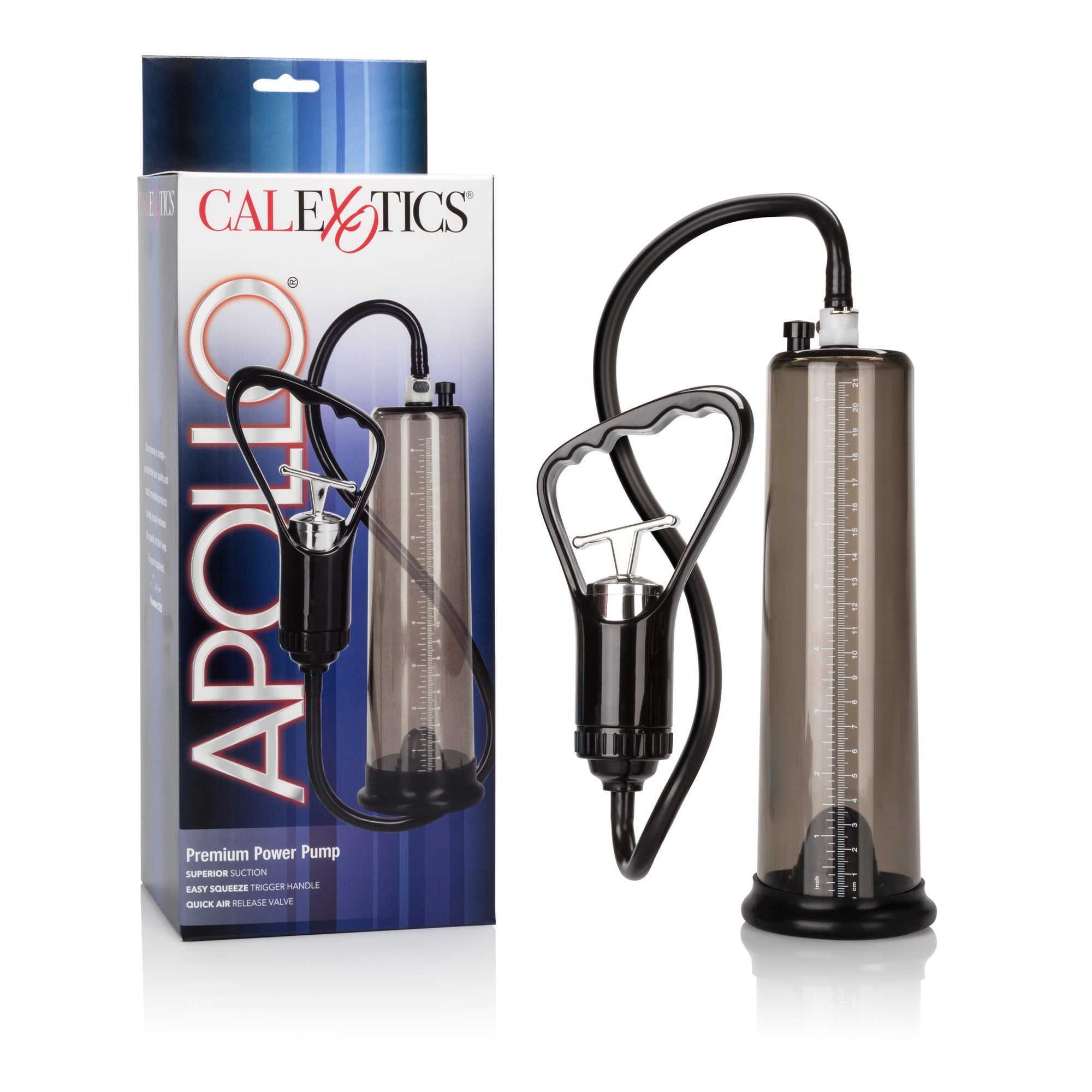 California Exotics - Apollo Premium Power Penis Pump (Black) Penis Pump (Non Vibration) Durio Asia