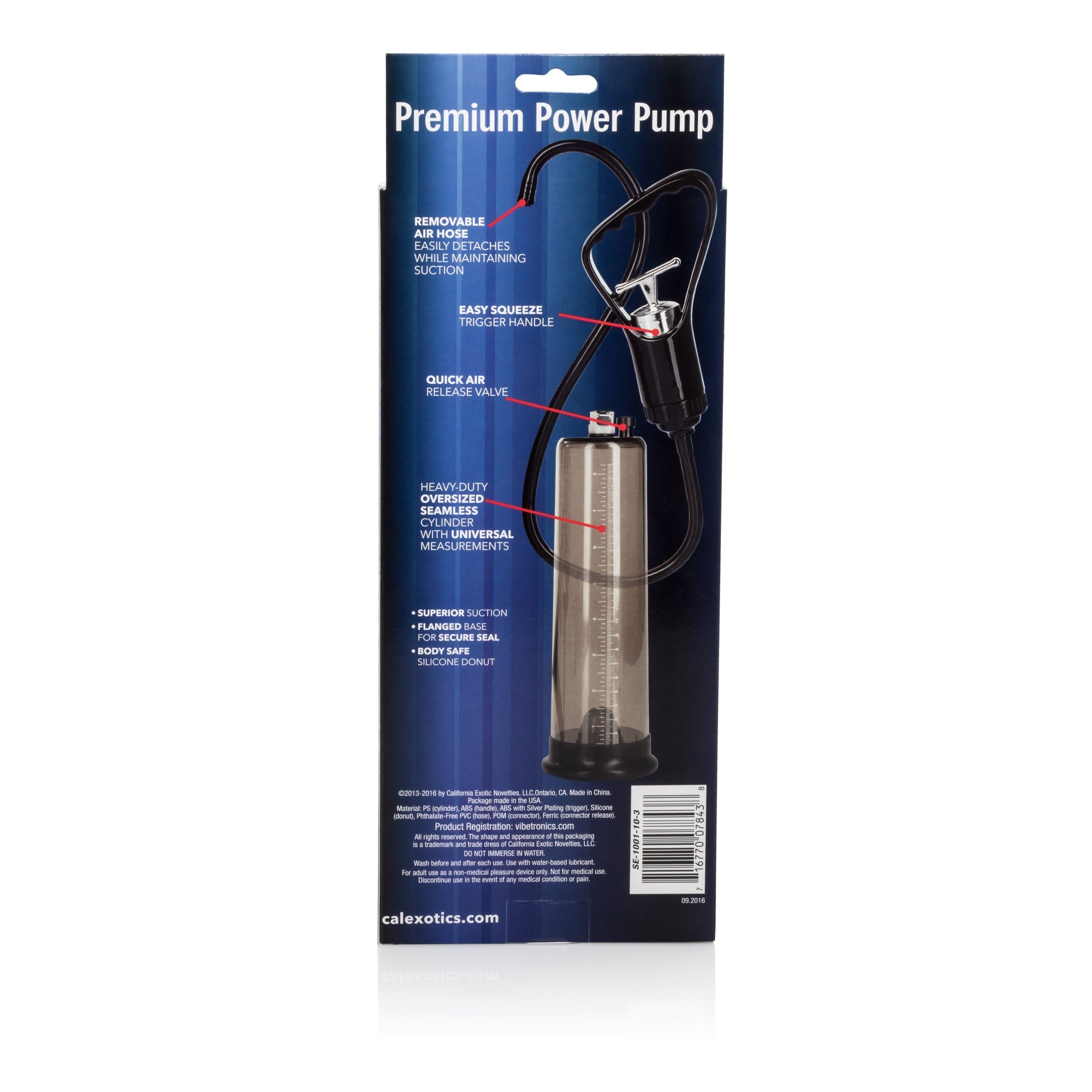 California Exotics - Apollo Premium Power Penis Pump (Black) Penis Pump (Non Vibration) Singapore