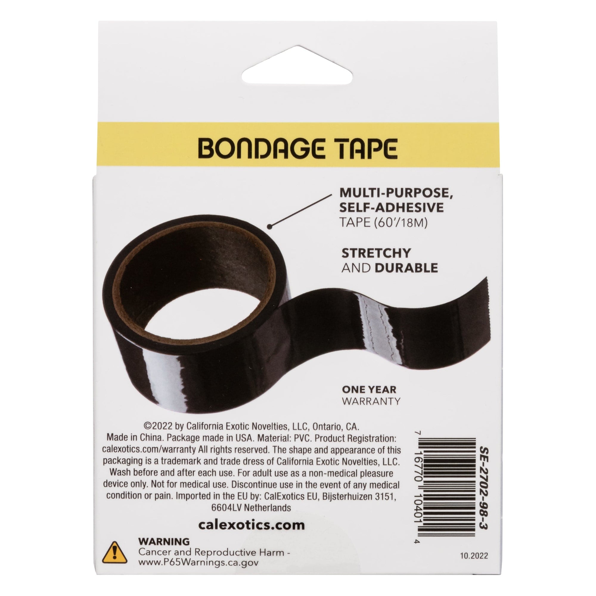 California Exotics - Boundless Bondage Tape (Black) BDSM Tape 674644308 CherryAffairs
