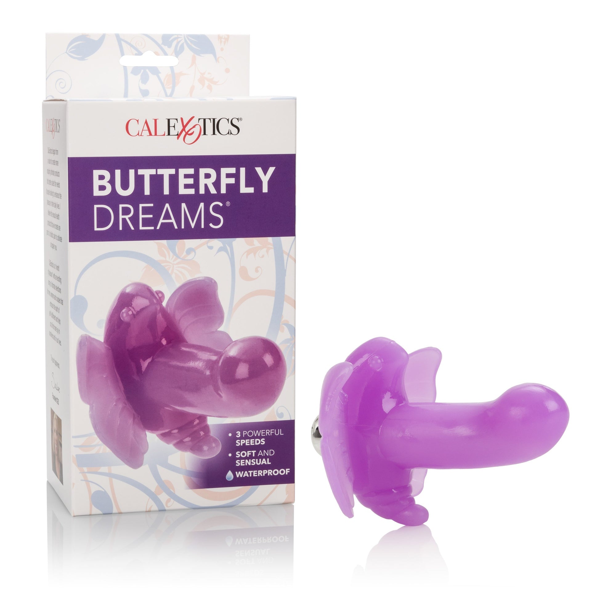 California Exotics - Butterfly Dreams Vibrator (Purple) Non Realistic Dildo w/o suction cup (Vibration) Non Rechargeable Durio Asia