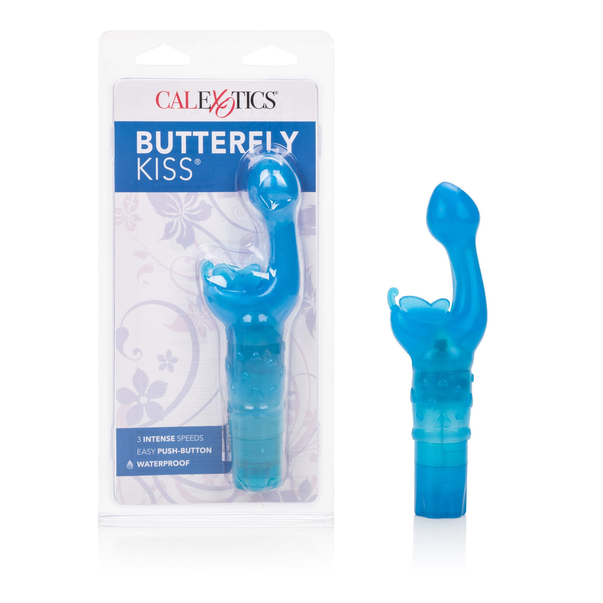 California Exotics - Butterfly Kiss Clit Massager (Blue) Clit Massager (Vibration) Non Rechargeable Durio Asia