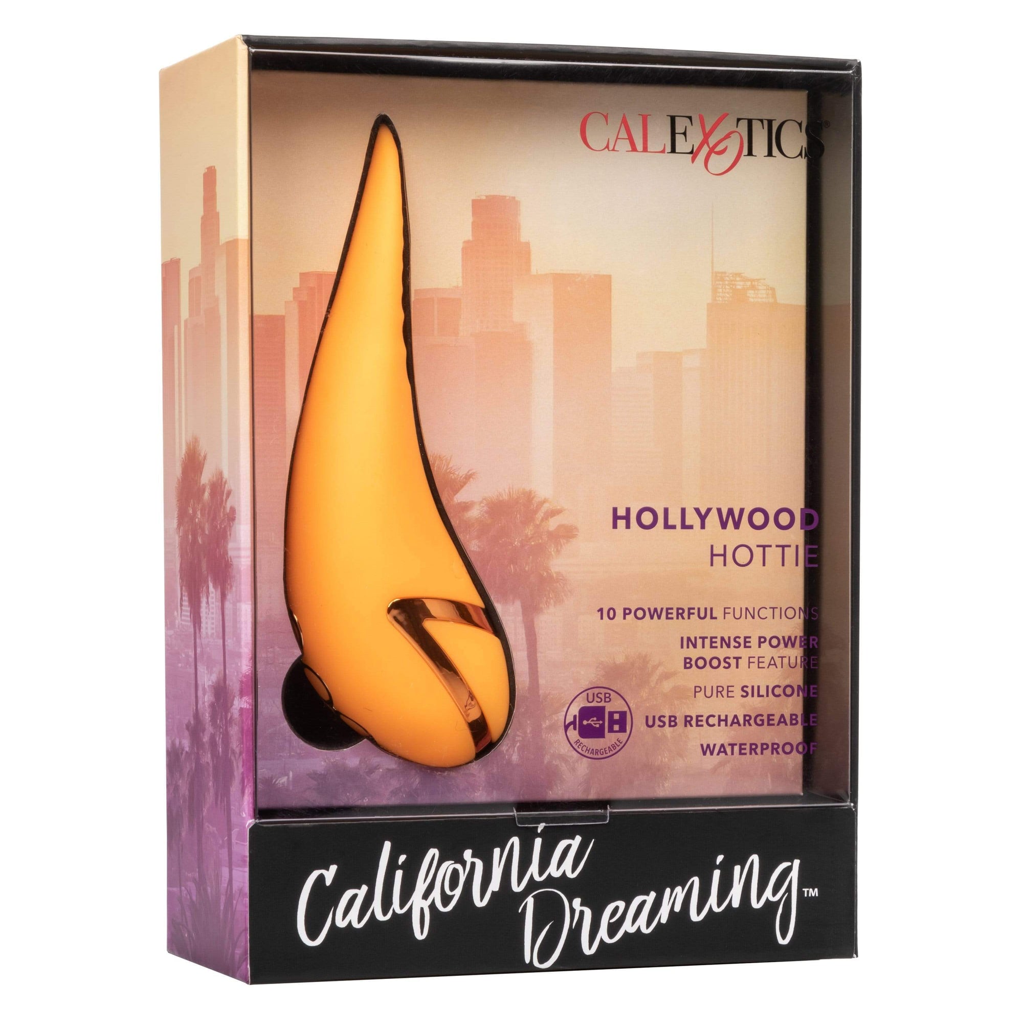 California Exotics - California Dreaming Hollywood Hottie Clit Massager (Yellow) Rabbit Dildo (Vibration) Rechargeable