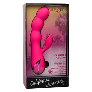 California Exotics - California Dreaming Oceanside Orgasm Suction Rabbit Vibrator (Pink) Rabbit Dildo (Vibration) Rechargeable 716770101198 CherryAffairs
